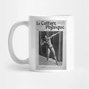 La Culture Physique - Vintage Physique Muscle Male Model Magazine Cover Mug